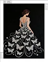 Diamond Painting-DIY Special Shaped Drill Pearl Painting Girl in a Butterfly Skirt(35x45cm)