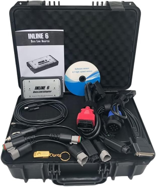 for Cummins INLINE6 3165033 Data Link Adapter Insite 8.7 Heavy Duty Diagnostic Tool Scanner Interface CAN Flasher Remapper
