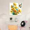 Poppy Butterfly-Partial 11CT Stamped Cross Stitch Bead Embroidery 36*36cm/14.17*14.17in tapestrymarket