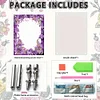 Special Shape Purple Lily Table Top Diamond Painting Frame Kits for Families