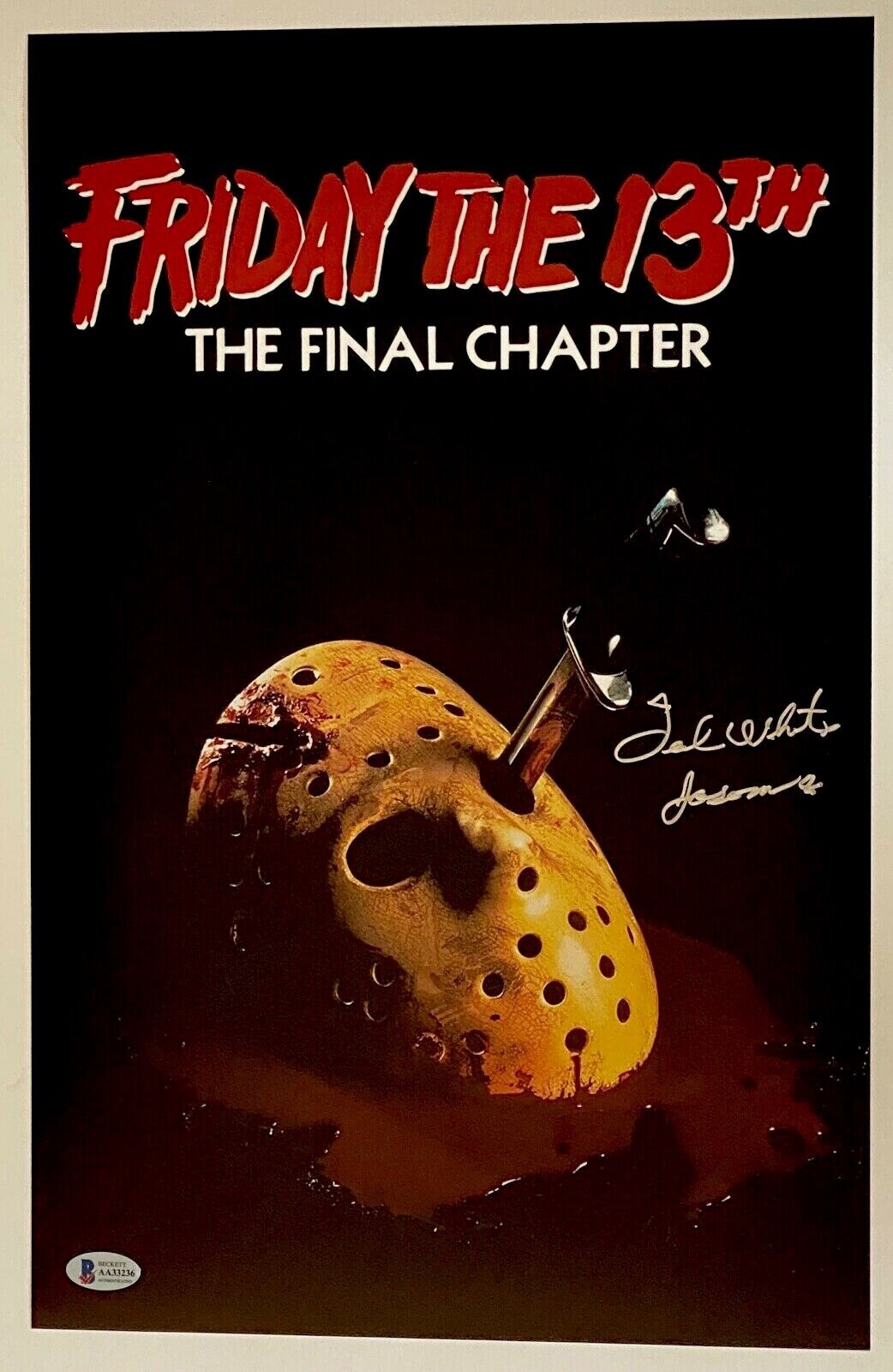 Ted White Signed 11x17 Friday The 13th The Final Chapter Photo Poster painting Poster BAS COA