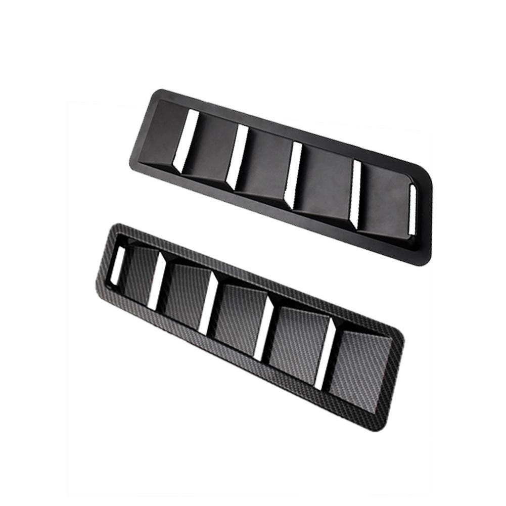 

1 Pair Universal Car Auto Hood Vent Louver ABS Bonnet Cooling Panel Trim, Black, 501 Original