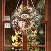 Snowman DIY Diamond Painting Pendant Double Sided Gem Beads 25cm