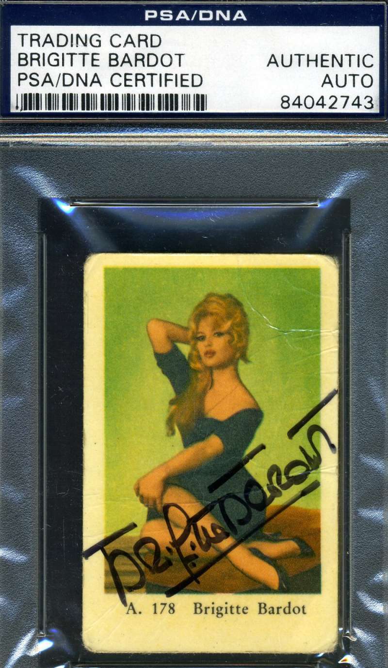 Brigitte Bardot Hand Signed Psa Dna Coa Photo Poster painting Autograph Authentic