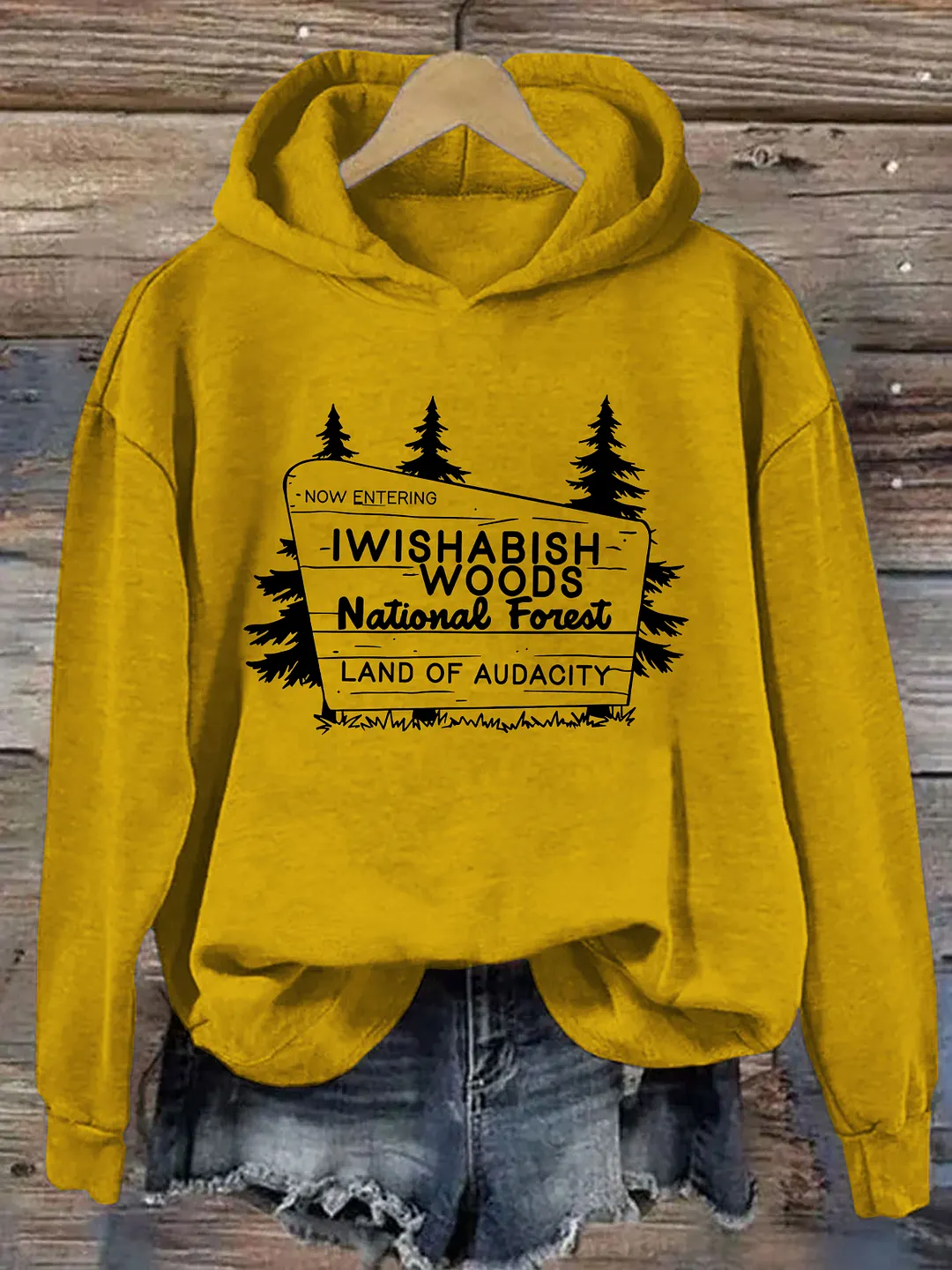 I Wishabish Woods National Forest Land Of Audacity Hoodie