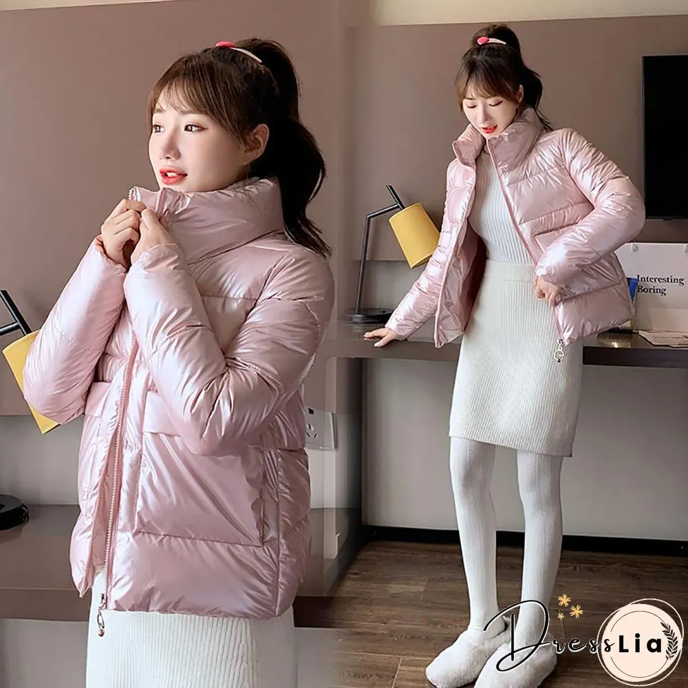 Vielleicht Women Winter Jacket Parkas New Fashion Youth Slim Stand Collar Casual Street Warm Autumn Winter Coat Female