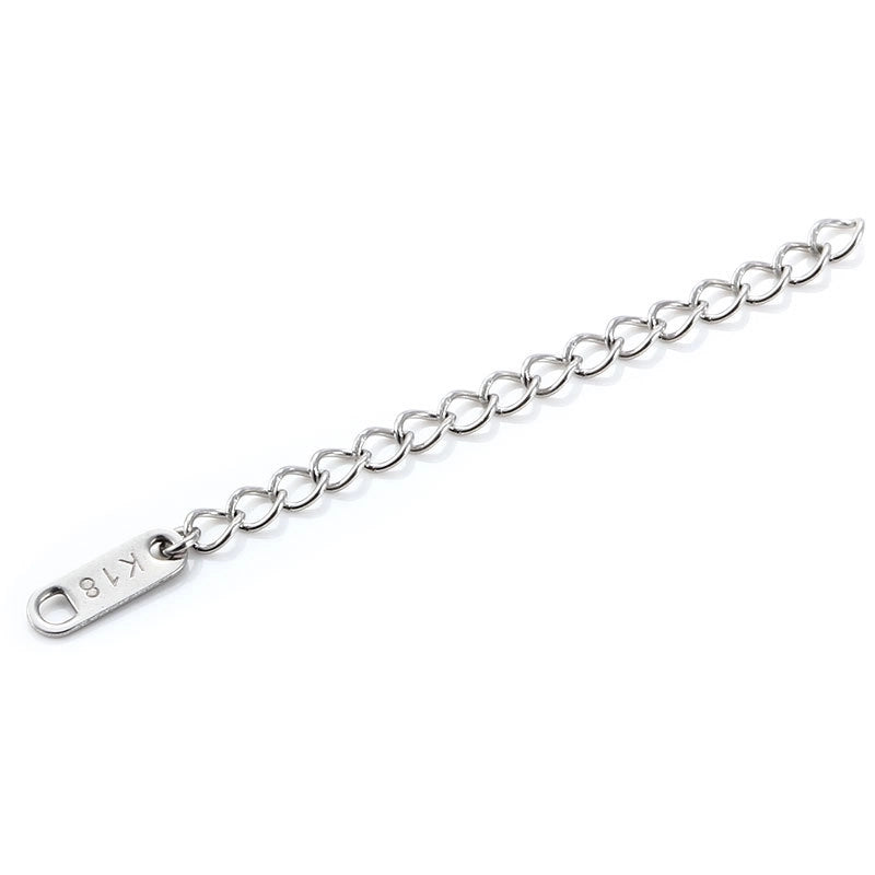 10 PCS/Package Stainless Steel Solid Color Extension Chain