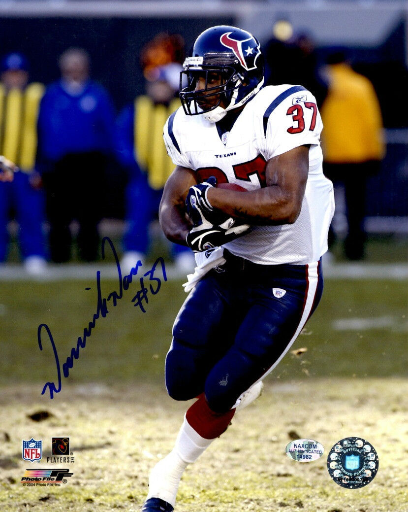 Signed 8x10 DOMANICK DAVIS Houston Texans Autographed Photo Poster painting - w/ COA