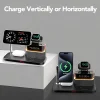 5 in 1 Wireless Charger, 23W Wireless Charging Station for iPhone Samsung Galaxy Google Pixel etc. for iWatch, AirPods with Night Light and Alarm