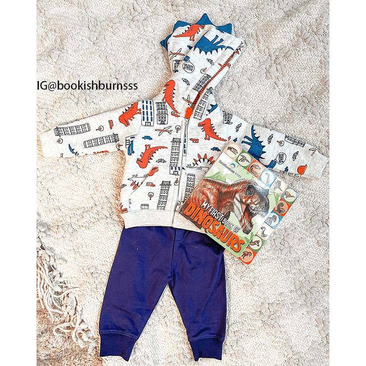 Baby Dinosaur Casual Hoodie and Pants Set