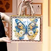 DIY Diamond Painting Butterfly Linen Waterproof Handbag Shopping Storage Bag Totes Kit