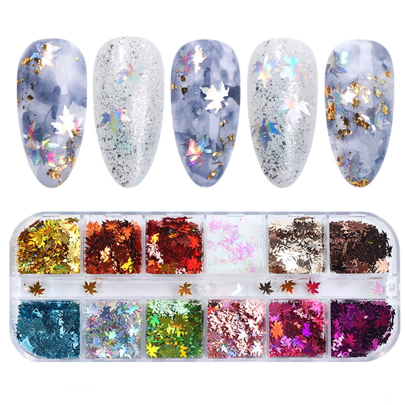 Nail Sequ Glitter Online Red Hot Boxed Nail Glitter Gathered Aurora Laser Sequ Boxed
