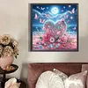 Des kits de peinture en diamant en forme de c&oelig;ur rose rose en forme de c&oelig;ur de la Saint-Valentin pour la Saint-Valentin en forme sp&eacute;ciale de 5D bricol