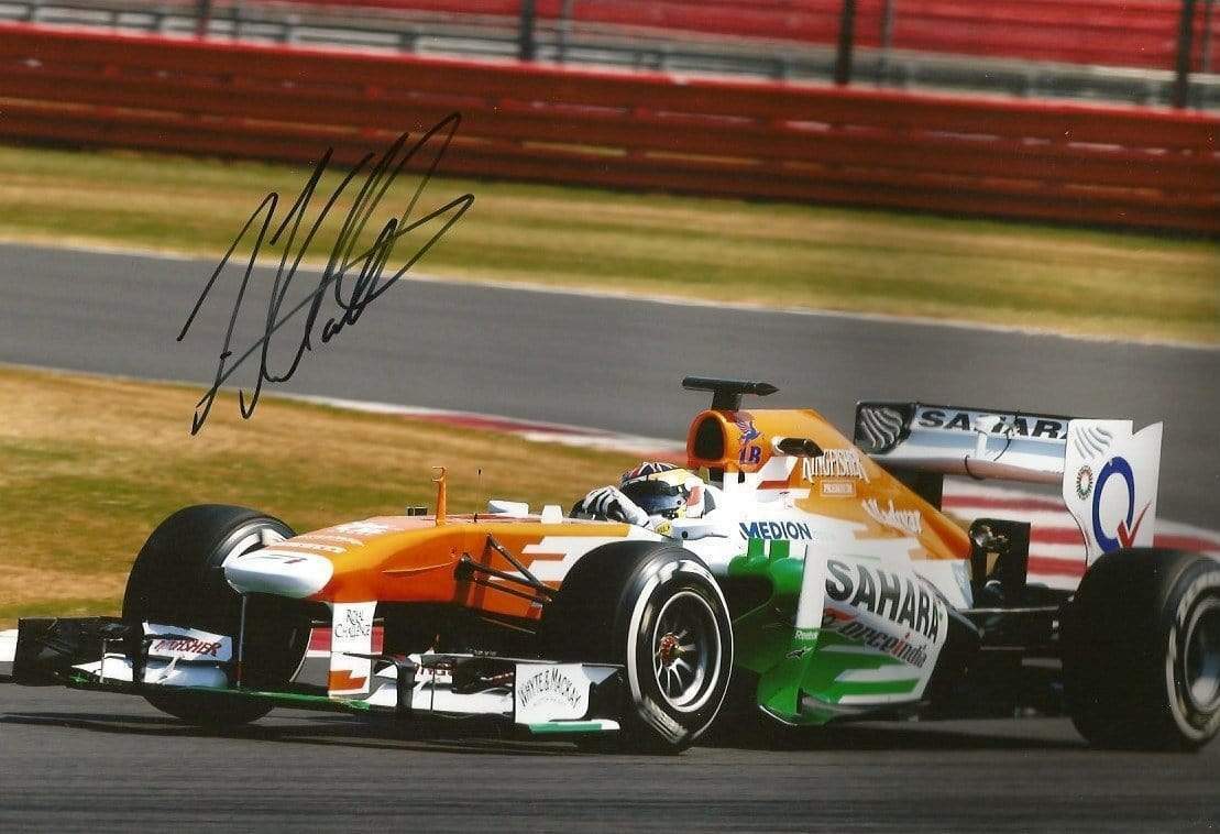 RACE CAR DRIVER Johnny Cecotto Jr. F1 FORCE INDIA autograph, signed Photo Poster painting