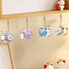 5Pcs DIY Snail Double Sided Special Shaped Diamond Painting Keychains