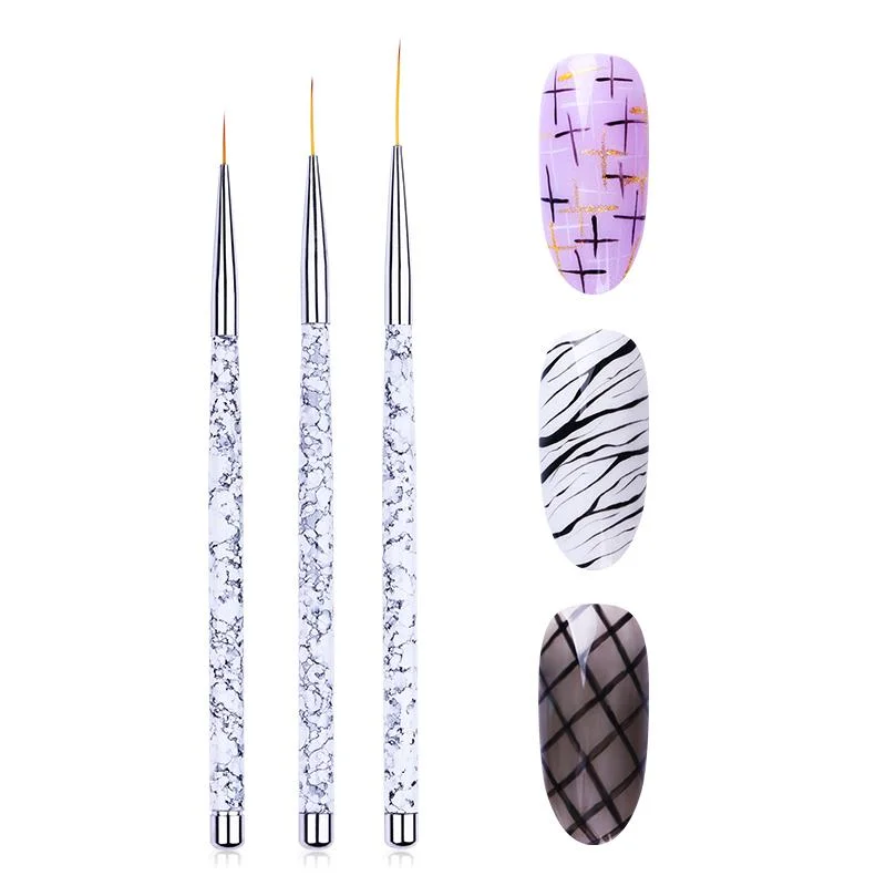 Acrylic UV Gel Nail Brush Kit Pink White Dotting Painting Pen Carving 15Pcs/set Gel Brush Manicure Nail Art Design Tools-Nail Inspo