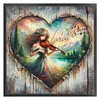 Girl Playing Violin-11CT Stamped Cross Stitch 40*40cm/15.75*15.75in tapestrymarket