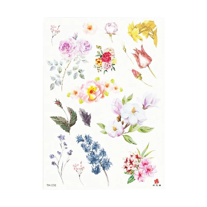 Waterproof Temporary Tattoo Sticker Watercolor Cute little animal pattern tattoo Water Transfer body art fake tattoo