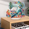 (US Local)Acrylic Special Shape Sewing Machine Desktop Diamond Art Kits for Home Office Decor