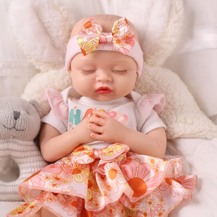 Babeside Nancy 12"/16" Realistic Silicone Sleeping Baby Little Infant Girl Special Love for Mom