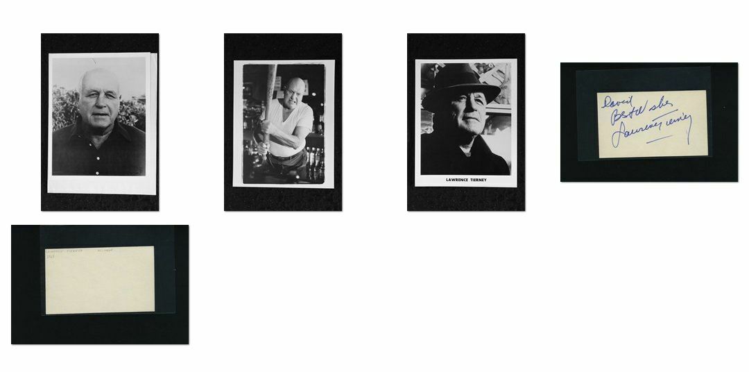 Lawrence Tierney - Signed Autograph and Headshot Photo Poster painting set - Reservoir Dogs