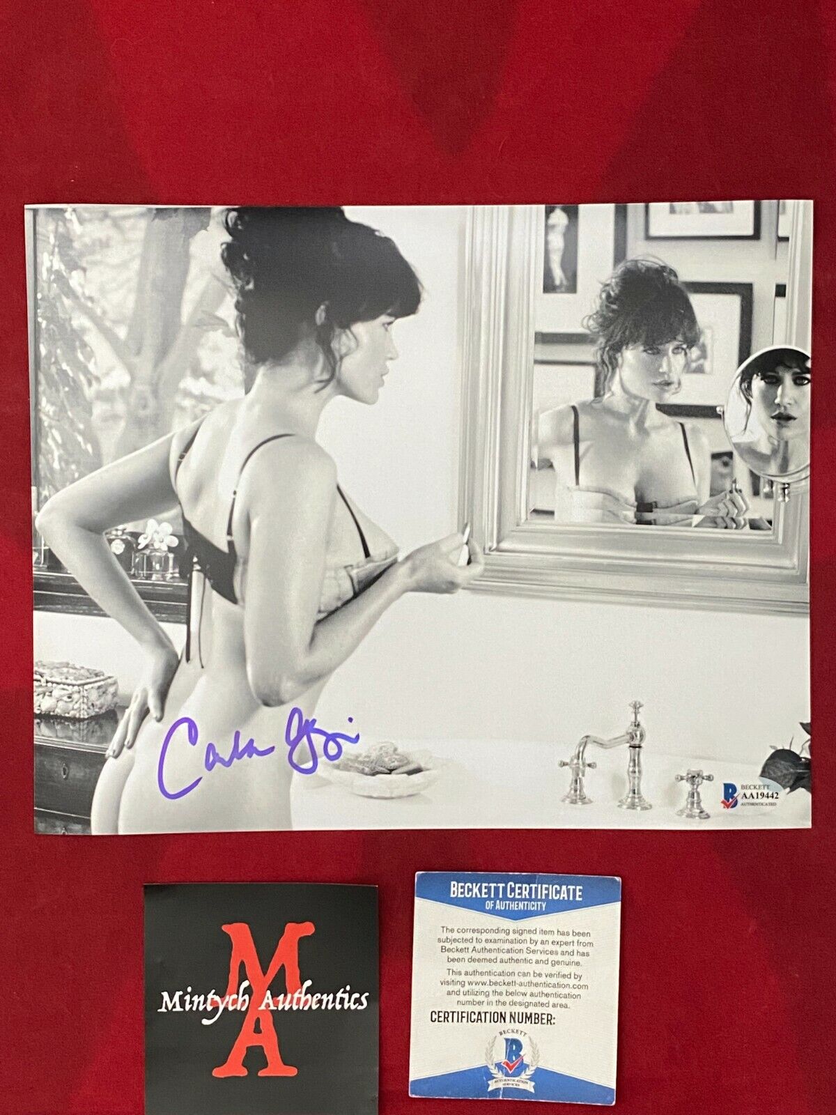 CARLA GUGINO AUTOGRAPHED SIGNED 8x10 Photo Poster painting! MODEL POSE! BECKETT COA!