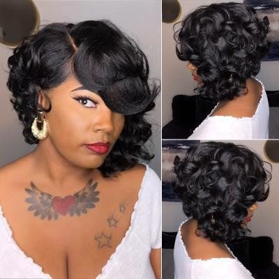 🔥Hot| Glueless HD Lace Front Wig Natural Headline Short Bob Wigs Pre Plucked with Baby Hair US Mall Lifes