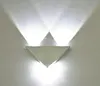 Modern Led Wall Lamp 3W Aluminum Body Triangle Wall Light For Bedroom ...