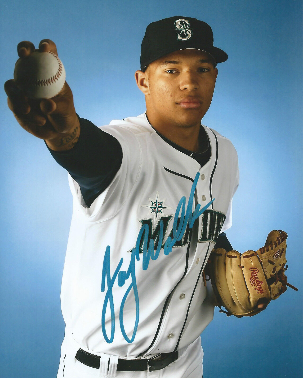 **GFA Seattle Mariners *TIJUAN WALKER* Signed 8x10 Photo Poster painting T3 COA**