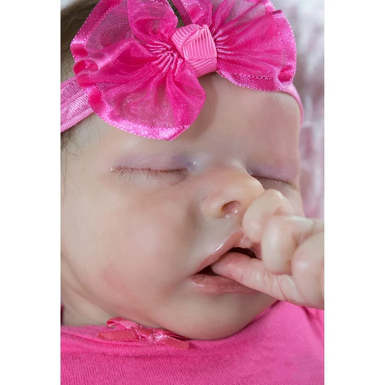 17" Lebensechte Giovanna Reborn Babypuppe Mädchen, Weiche Vinylkörper-Babypuppe Lebensechte Kindergeschenke - RSDP-Rebornbabypuppen-Rebornbabypuppen.de®