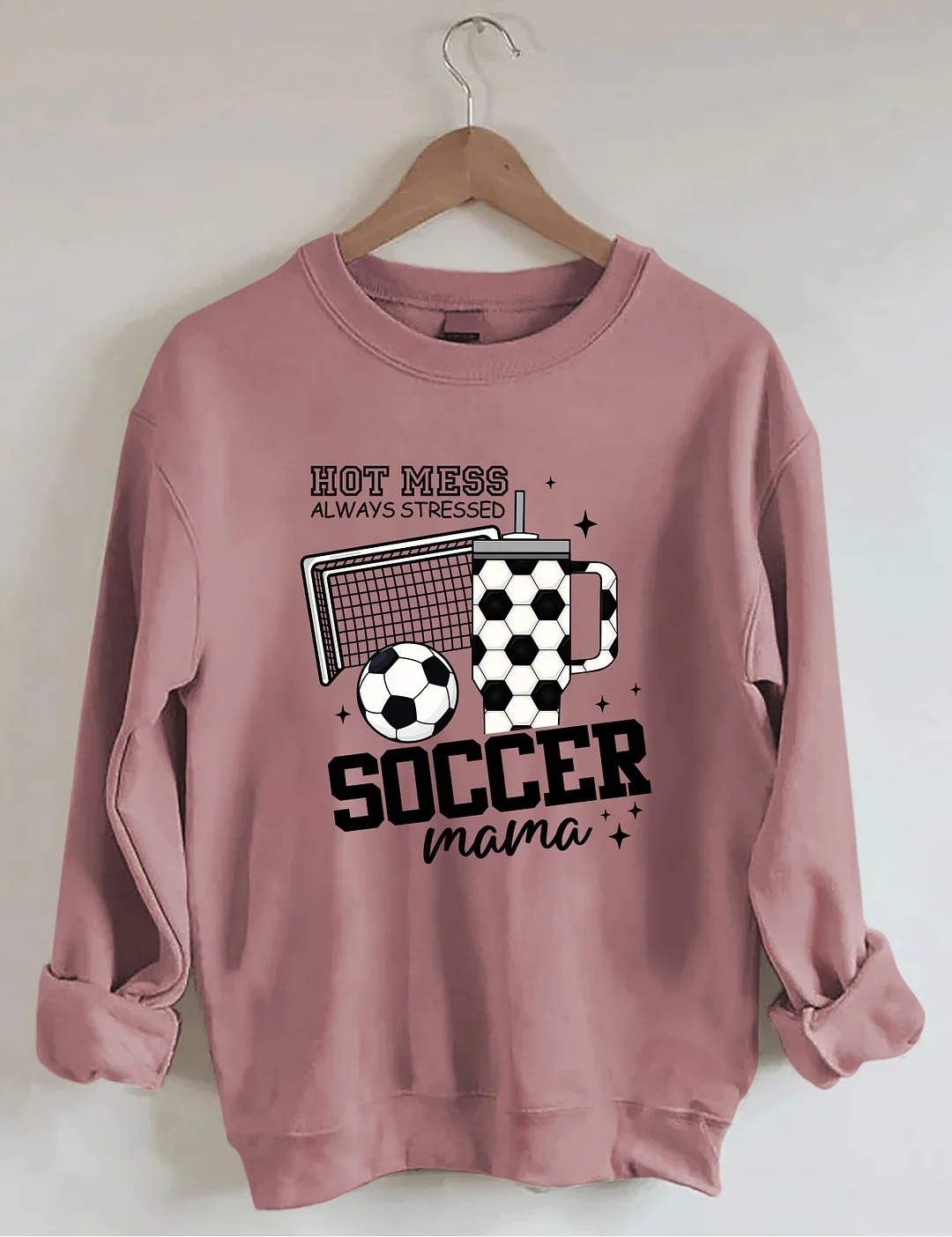 Hot Mess Soccer Mama Sweatshirt 