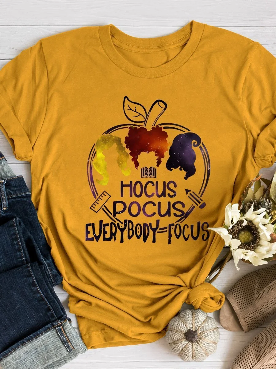 Everybody Focus Print Short Sleeve T-shirt