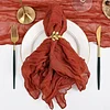 50x50cm Plain Colors Pleated Wedding Event Catering Napkins