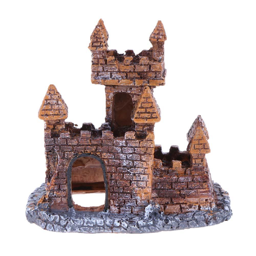 

Aquarium Decoration Resin Castle Landscaping for Fish Tank Cave Ornaments, 501 Original