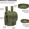 Taktisch Beintasche Milit&auml;r Beinbeutel MOLLE H&uuml;fttasche Sport Tactical Leg Bag Armee Beintaschen Wasserabweisend G&uuml;rteltasche Werkzeugtasche Tasche f&uuml;r Bein Herren Damen Motorrad Wandern Outdoor