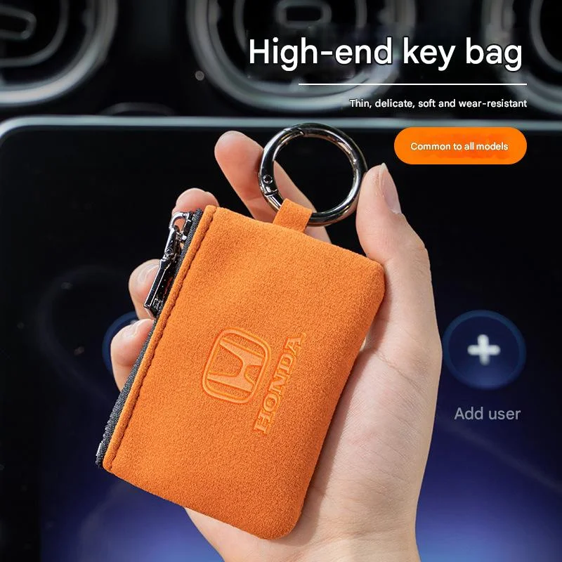 Car key suede anti-lost key bag
