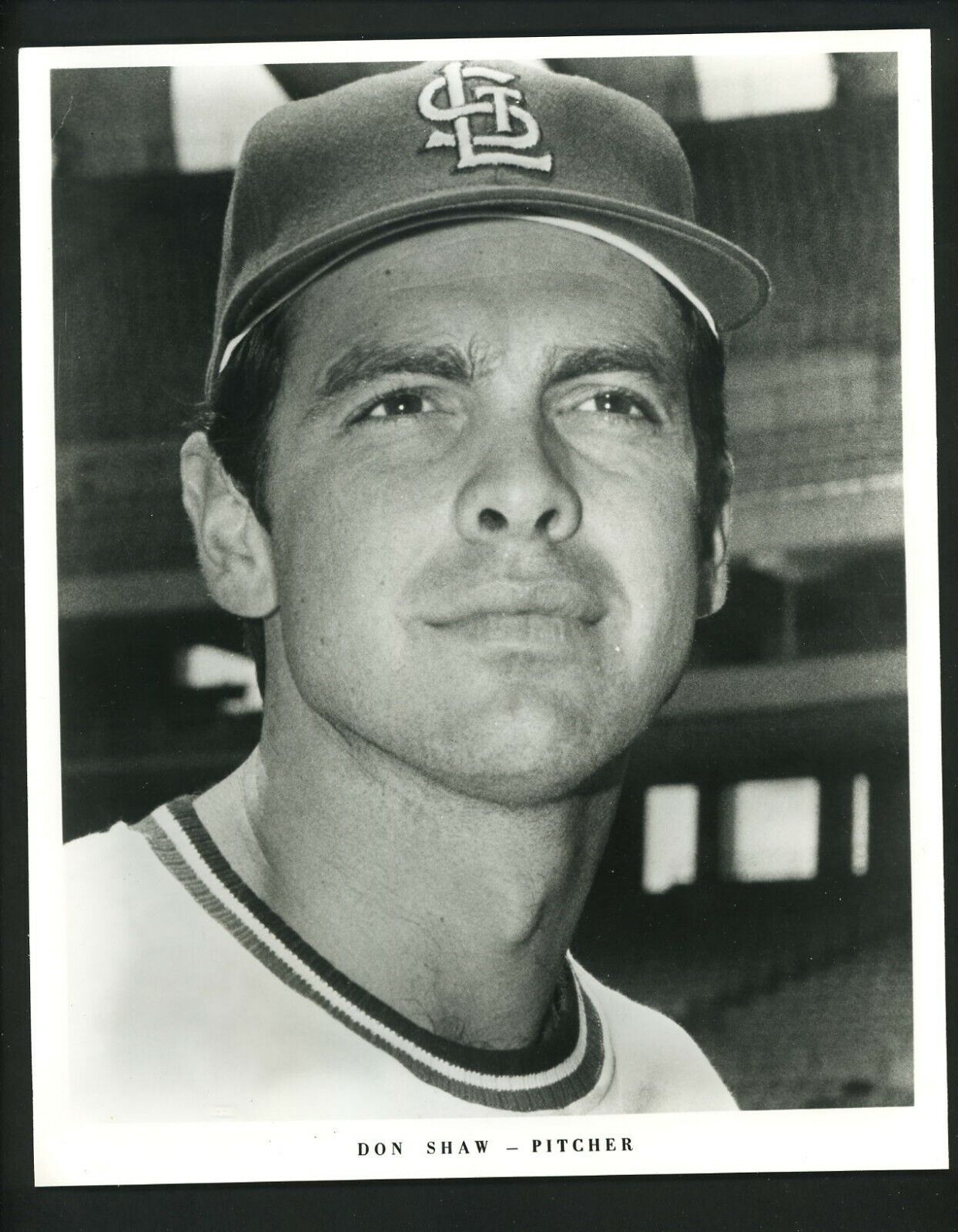 Don Shaw St. Louis Cardinals team issued 1972 Type 1 Press Photo Poster painting