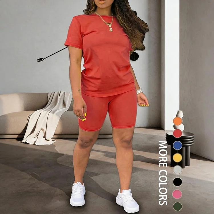 💥Offerta limitata: set da donna composto da top sportivo e pantaloncini ✨ Stile disinvolto e comfort per tutto il giorno✨