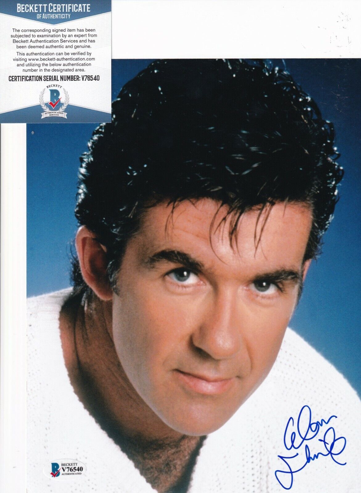 ALAN THICKE signed (GROWING PAINS) Dr Jason Seaver 8X10 Photo Poster painting BECKETT BAS V76540