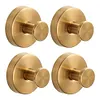 2/4/6/8/10PCS Suction Cup Hooks Stainless Steel Loofah Towel Coat Bath Robe Hook
