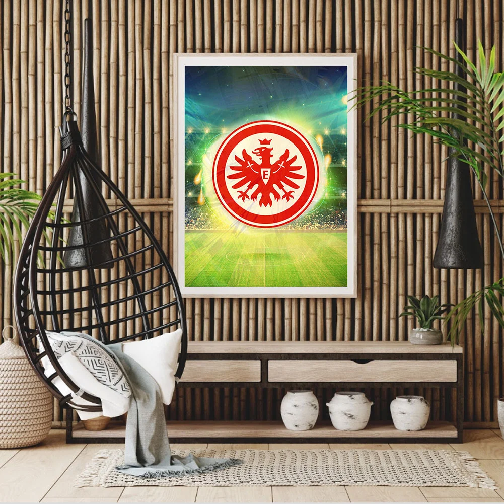 Diamond Painting - Full Round Drill - Frankfurt Football Team(30*40cm)
