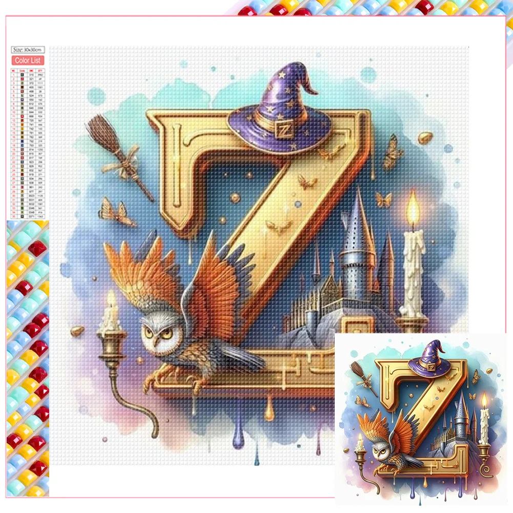 Diamond Painting - Full Square Drill - Harry Potter Letters(Canvas|35*35cm)