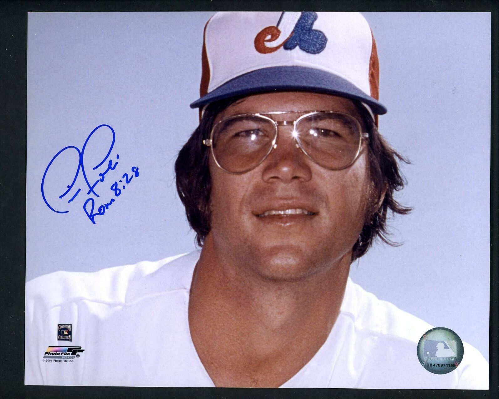 Tim Foli Signed Autographed 8 x 10 Color Photo Poster painting Montreal Expos SHIPPING IS