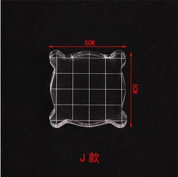 Transparency Acrylic Block for DIY Transparent Seal Stamp Block for DIY Scrapbooking Clear Photo Album Decorative Tool
