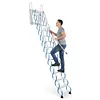 [US Local Warehouse] Ceiling Mount Attic Ladder Hidden Retractable Loft Ladder W/Pull Rod (Blue)