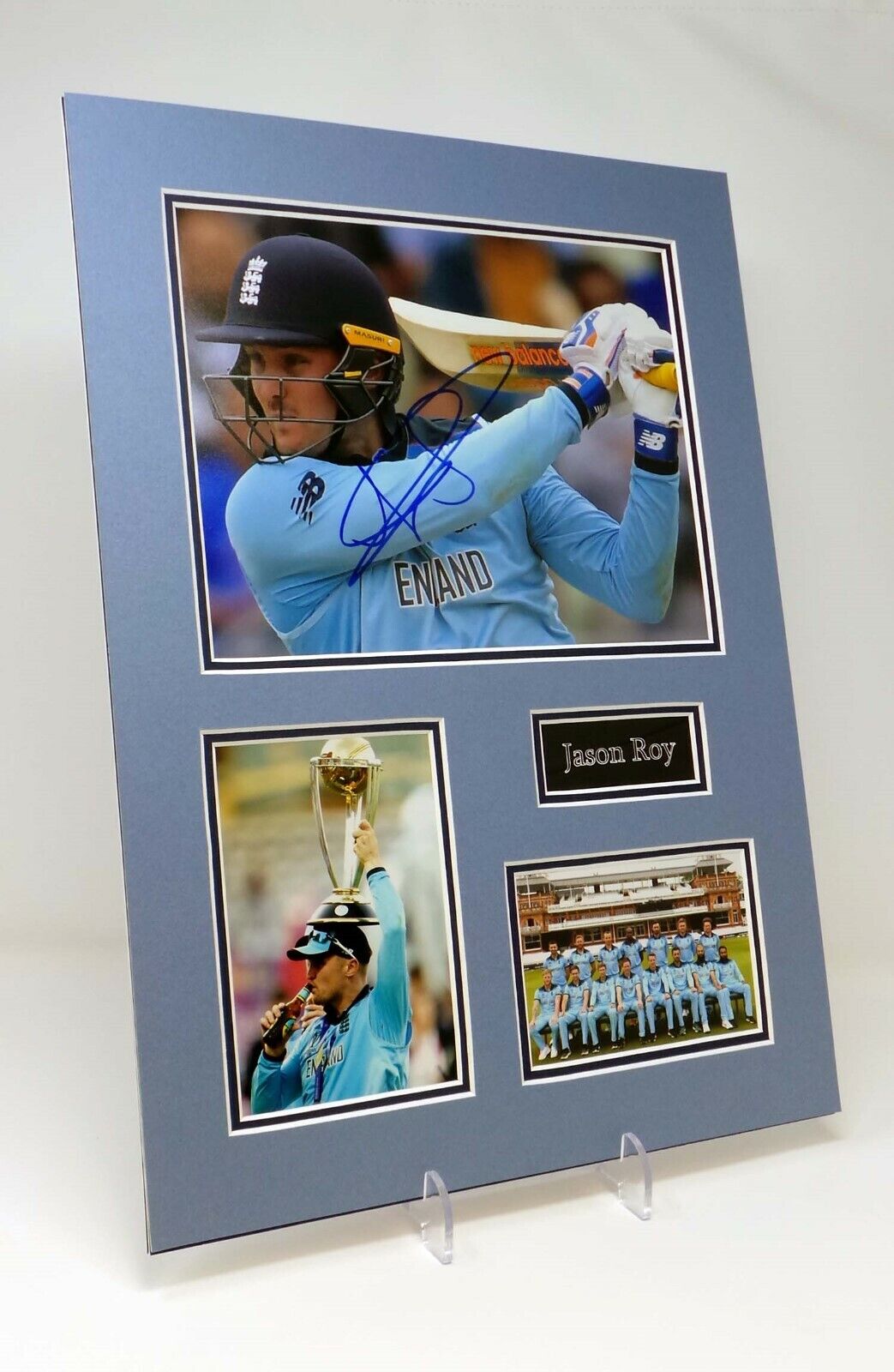 Jason ROY Signed Mounted Photo Poster painting Display AFTAL England & Surrey Cricketer