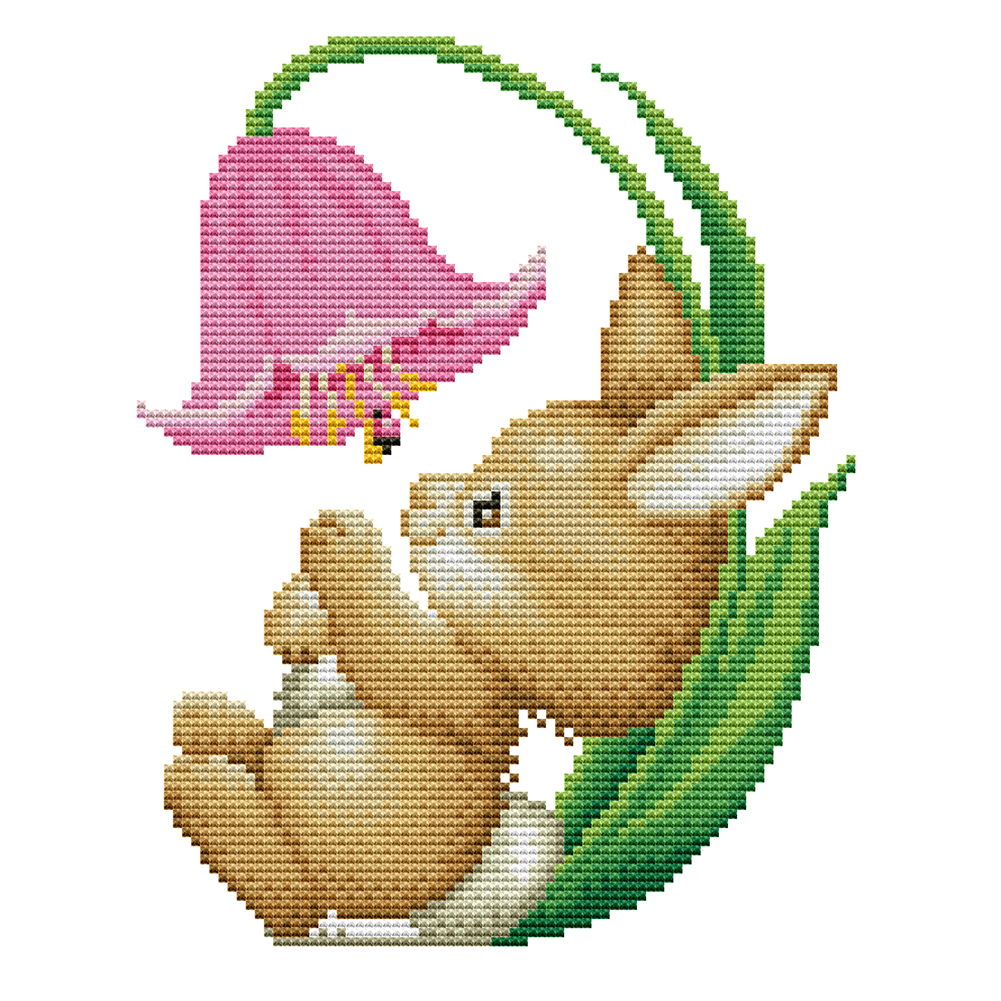 

Rabbit - 14CT Counted Cross Stitch - 22*26CM, 501 Original