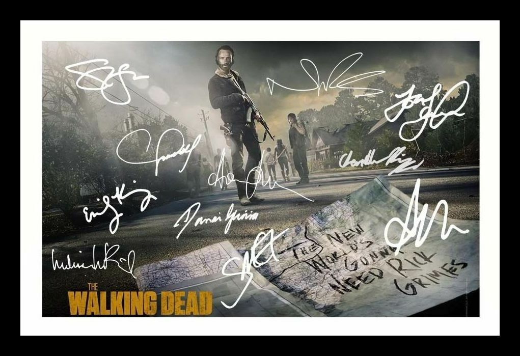 The Walking Dead Cast Autograph Signed & Framed Photo Poster painting 7