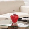 Retro Strawberry Vase Ceramic Ornaments Living Room High Value Light Luxury High-end Creative Exquisite Flower Arrangement Hydroponic Green Plants