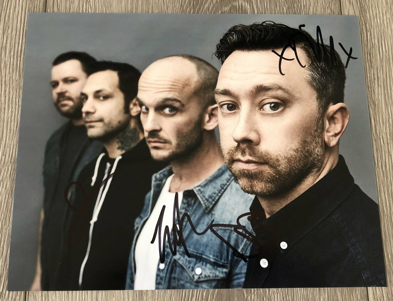 RISE AGAINST BAND SIGNED AUTOGRAPH 8x10 Photo Poster painting D TIM MCILRATH +3 w/EXACT PROOF